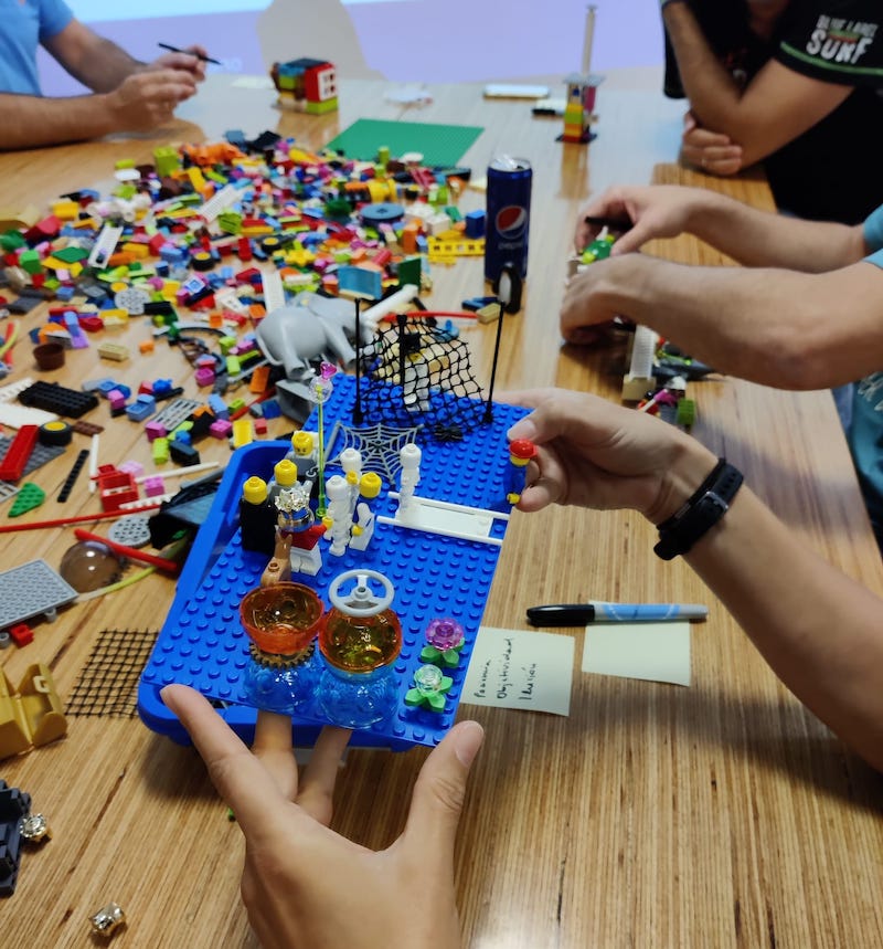 Mision vision y valores con lego serious play